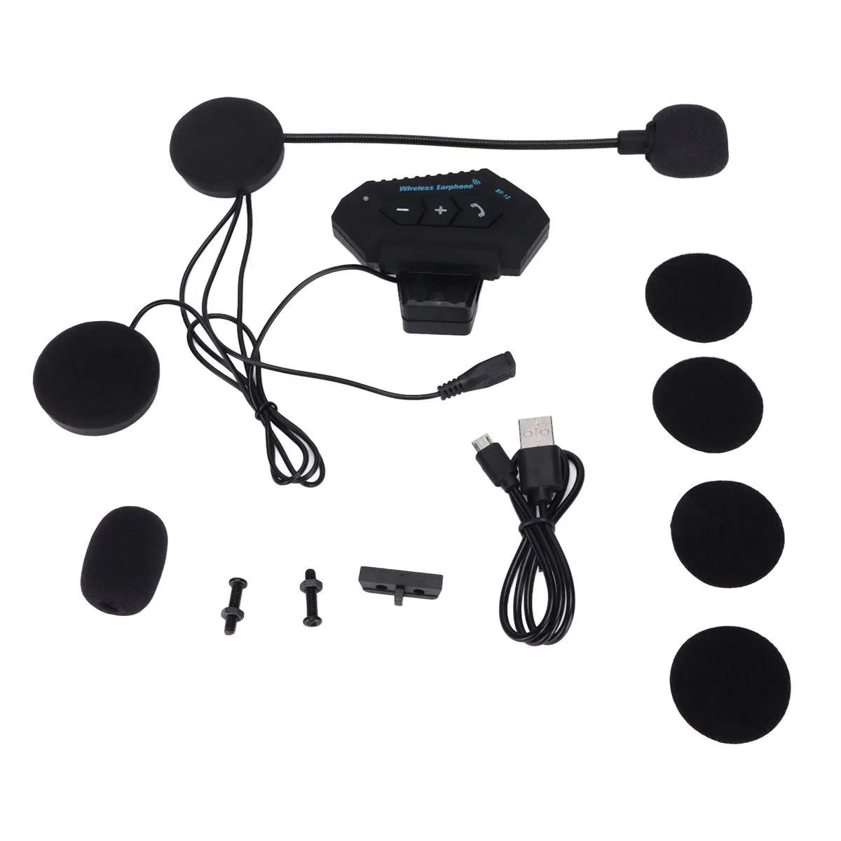 Motorcycle Bluetooth Earphone Helmet Bluetooth Intercom Headset
