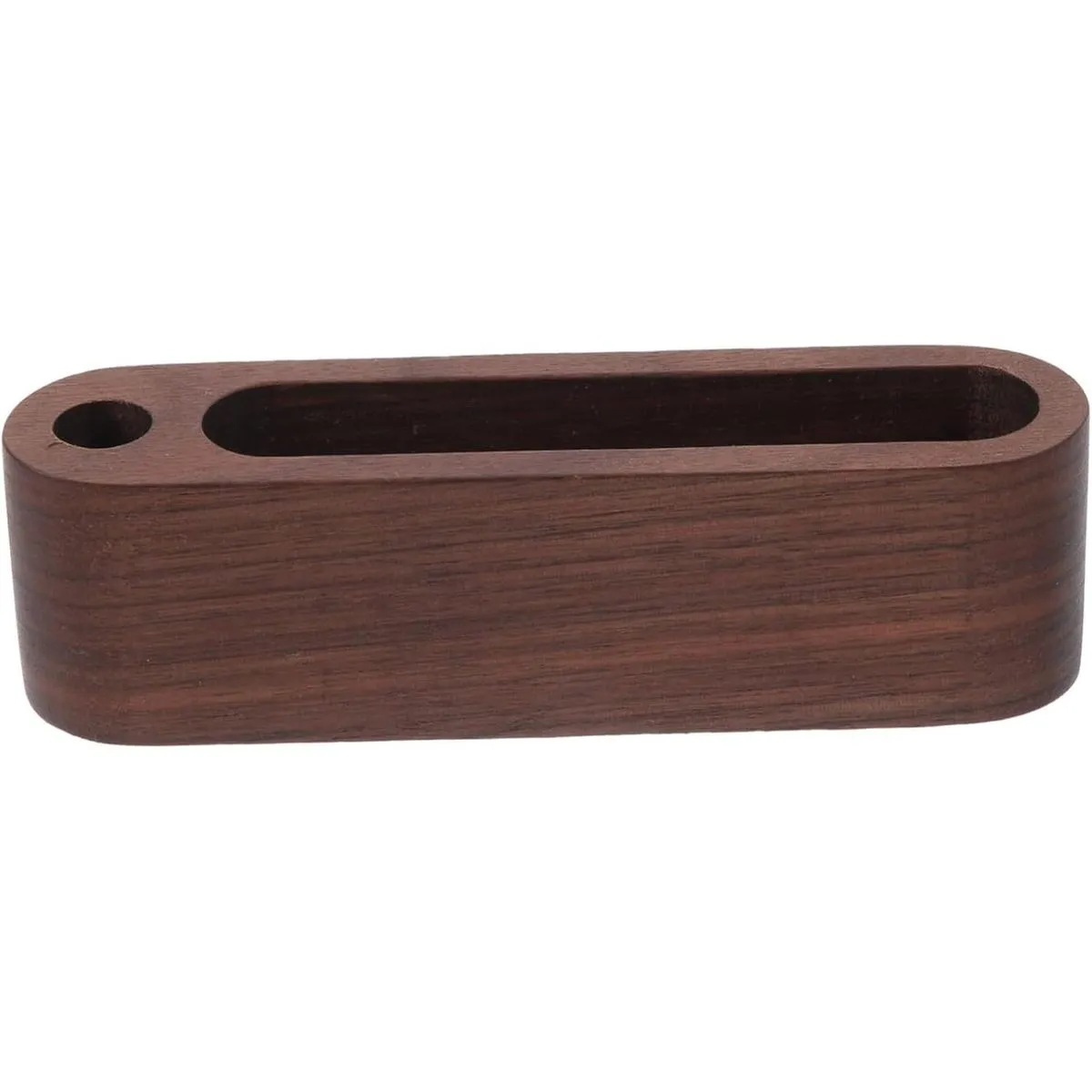 Wooden Business Card Holder Elegant Name Card Storage Organizer for Office