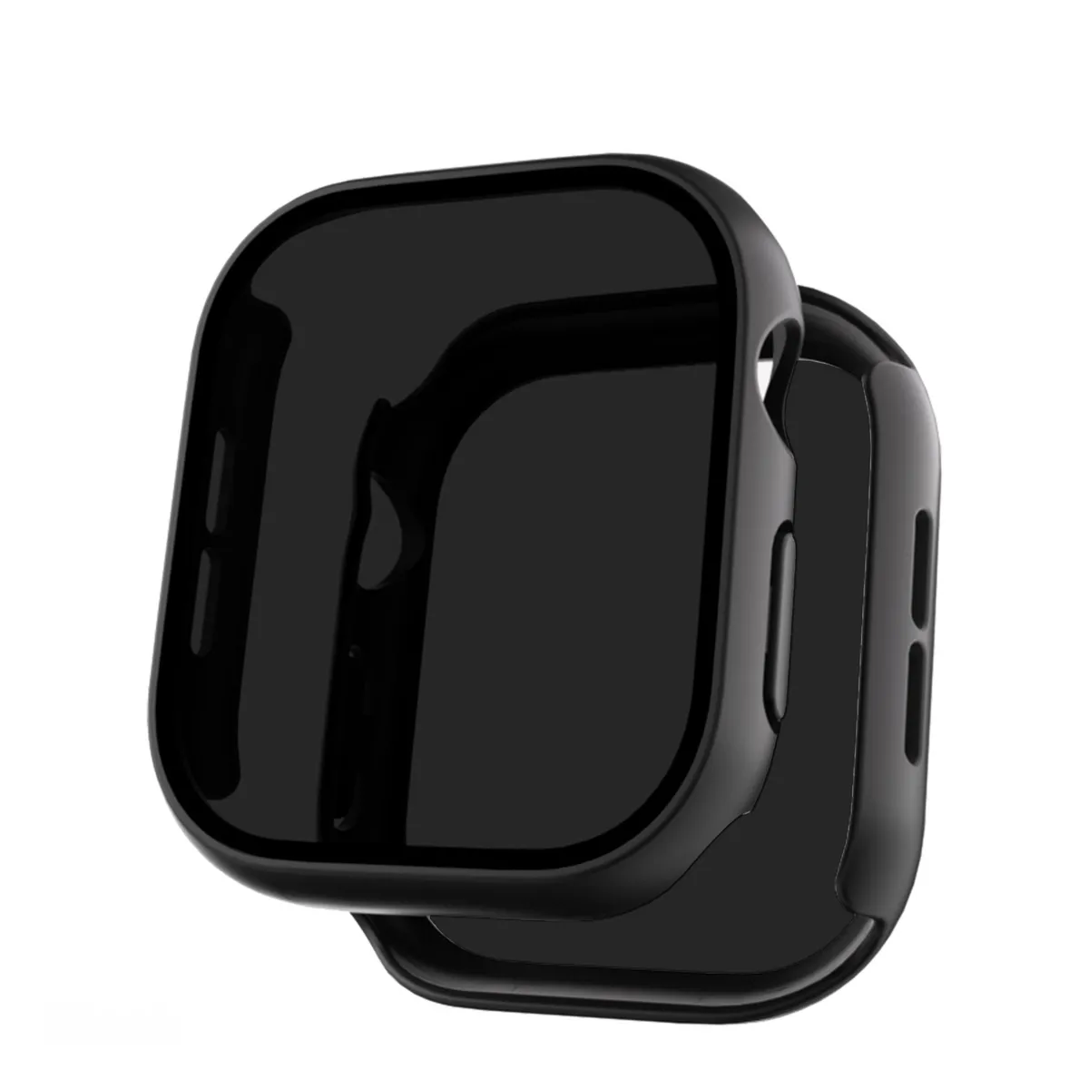 Comealong Hard Case for Apple watch 10 46mm with inbuilt privacy screen cover - Black