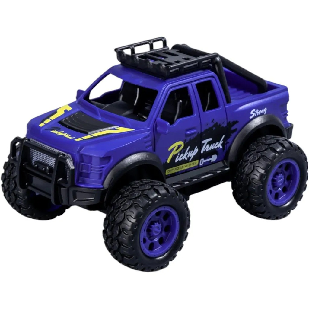 Rugged Off-Road Pickup Toy Truck - Blue