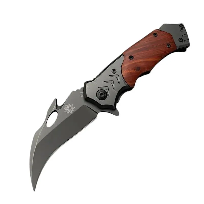 Curved Folding Knife X76 Outdoor Hunting, Fishing Knife