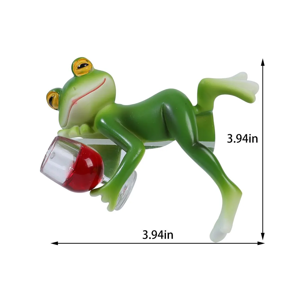 Frog Flowerpot Decoration for Fish Tank Hanging Piece for Outdoor Garden