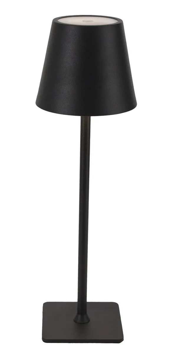 Light Up Your Life with the TL660 BLACK Rechargeable LED Lamp - Black