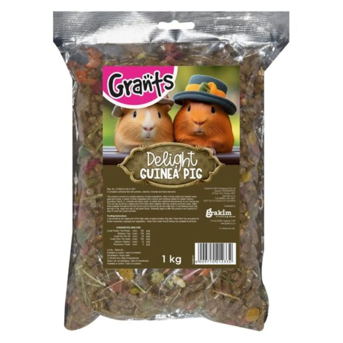 Grants Delight Guinea Pig Food 1kg