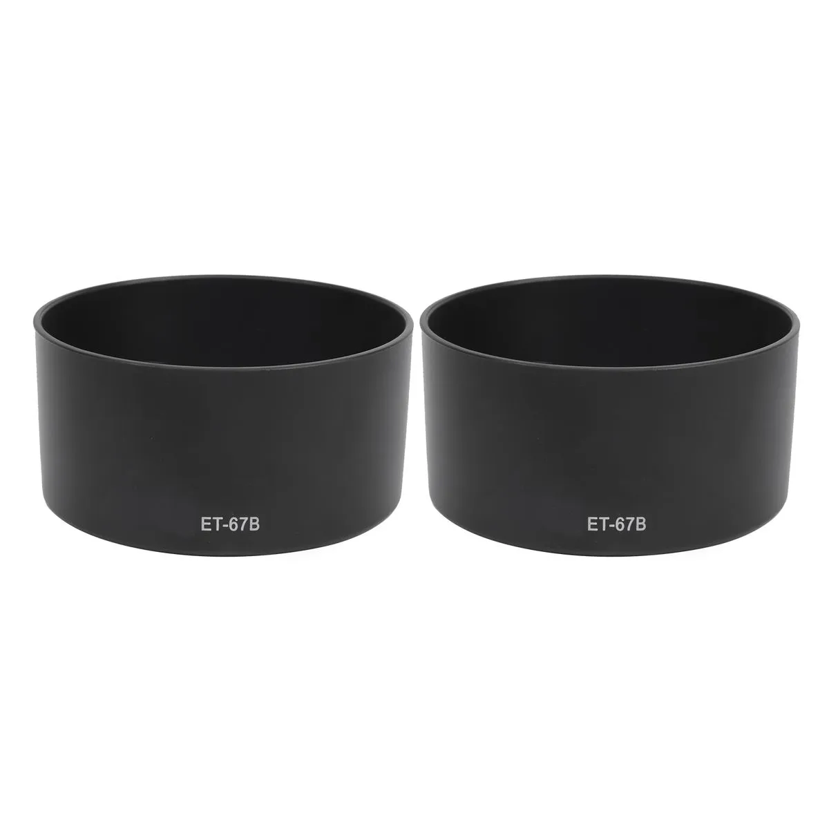 2-Piece ET67B Lens Hood Compatible with Canon 60mm f/2.8