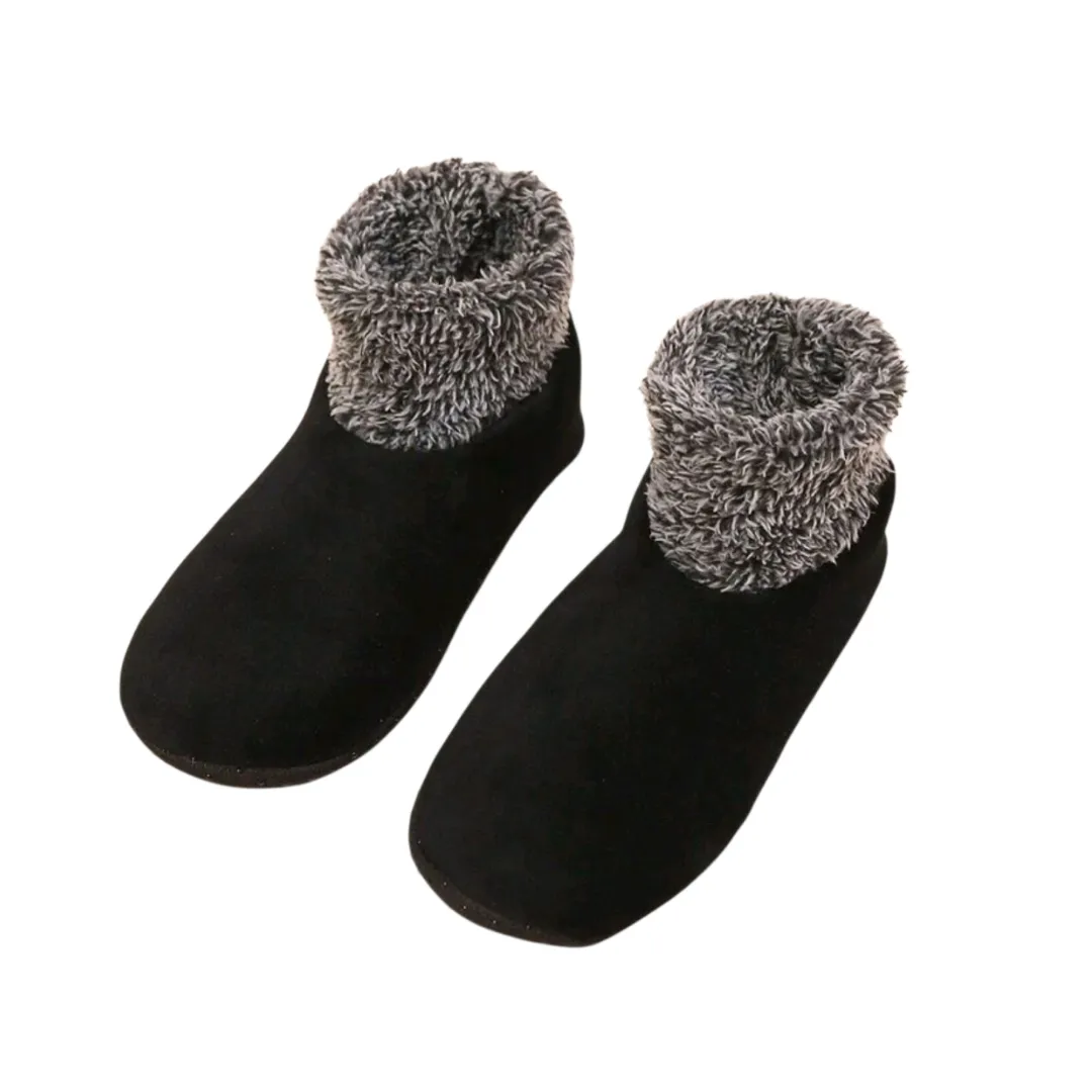 1 Pair Fluffy Winter Slipper Socks -Warm Comfortable Floor Socks ,Size 36-39 - Black
