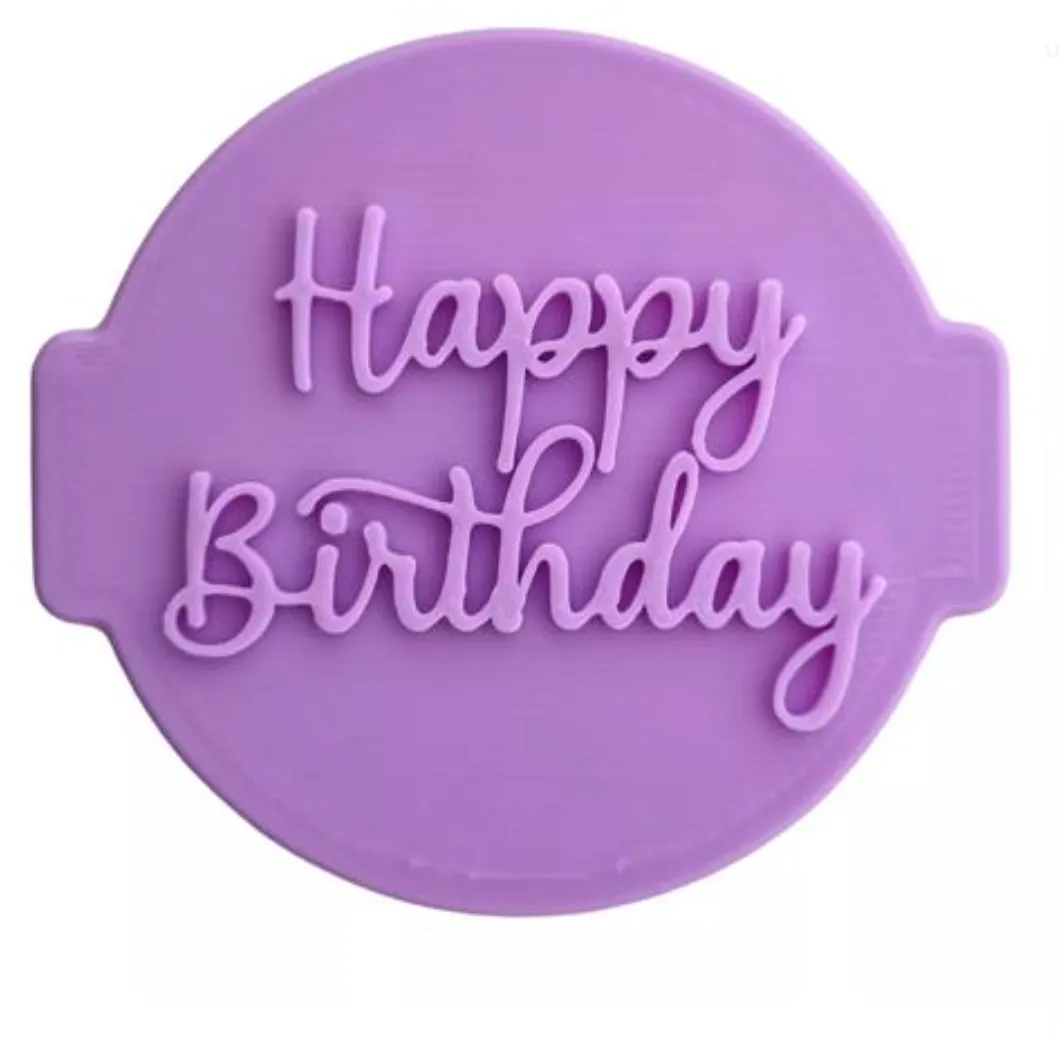 Hubbe Stylish Happy Birthday Cookie Embosser