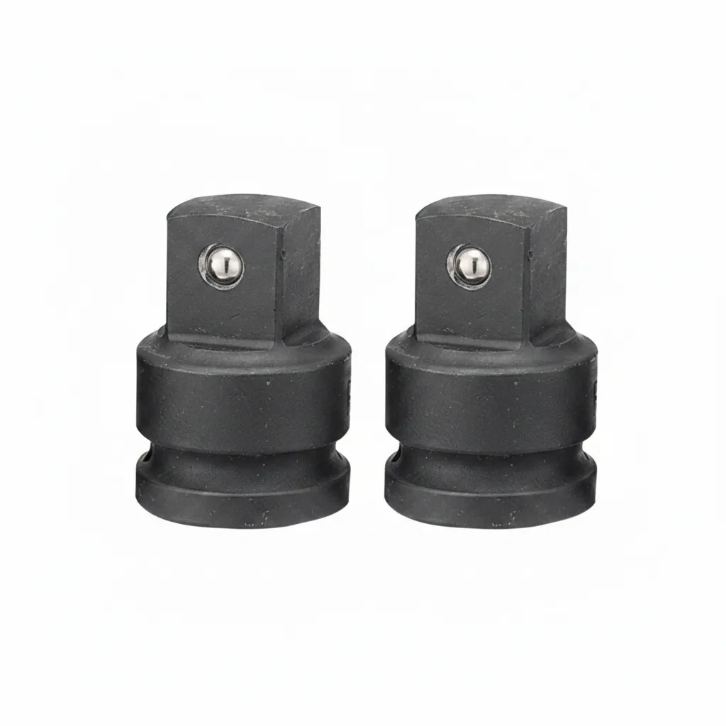 Force 1/2 Inch Female to 3/8 Inch Male Impact Adaptor with Ball - 2 Pack