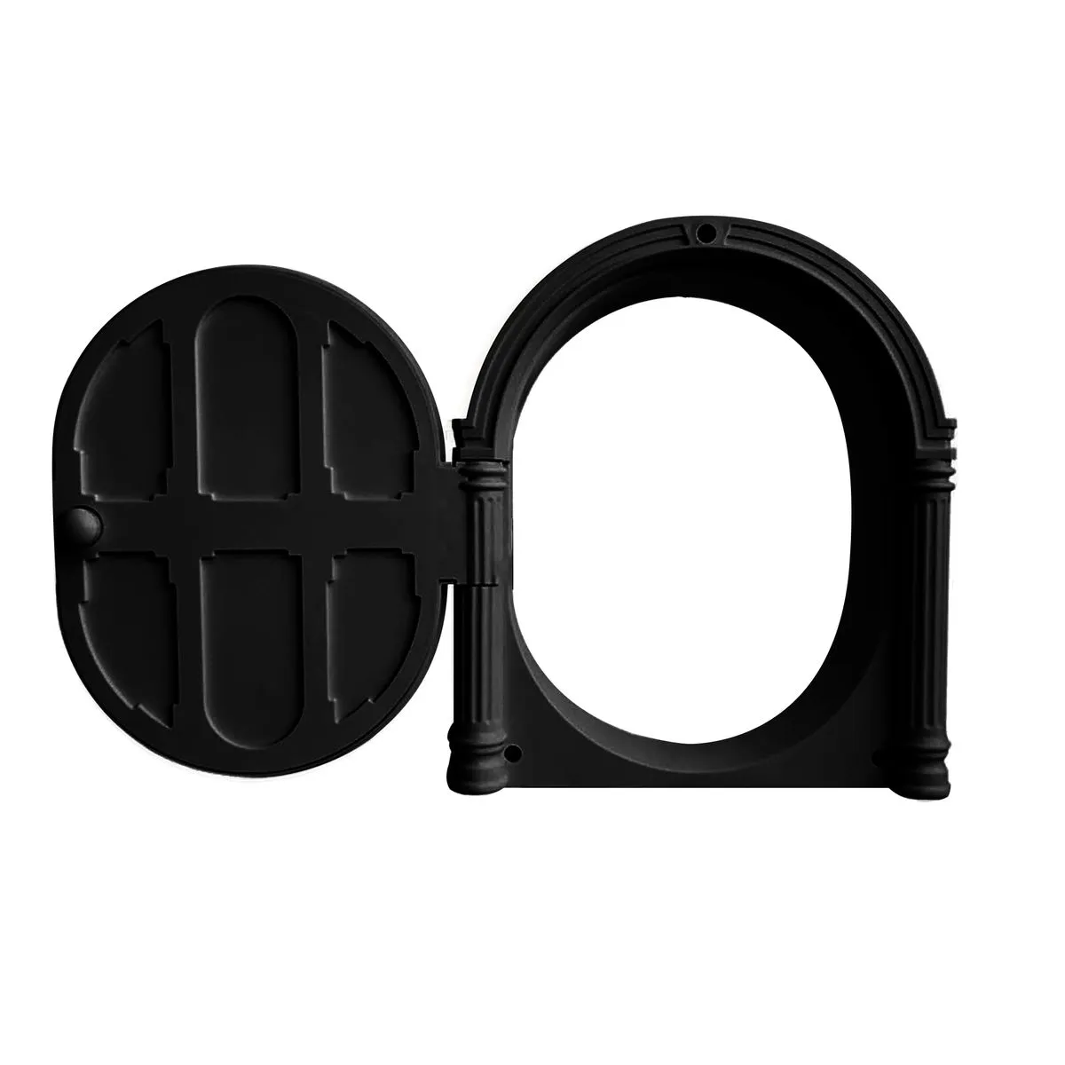 Interior Pet Door 28 X 24CM Cat Door With Flap For Dog & Cat Up To 25KG - Black