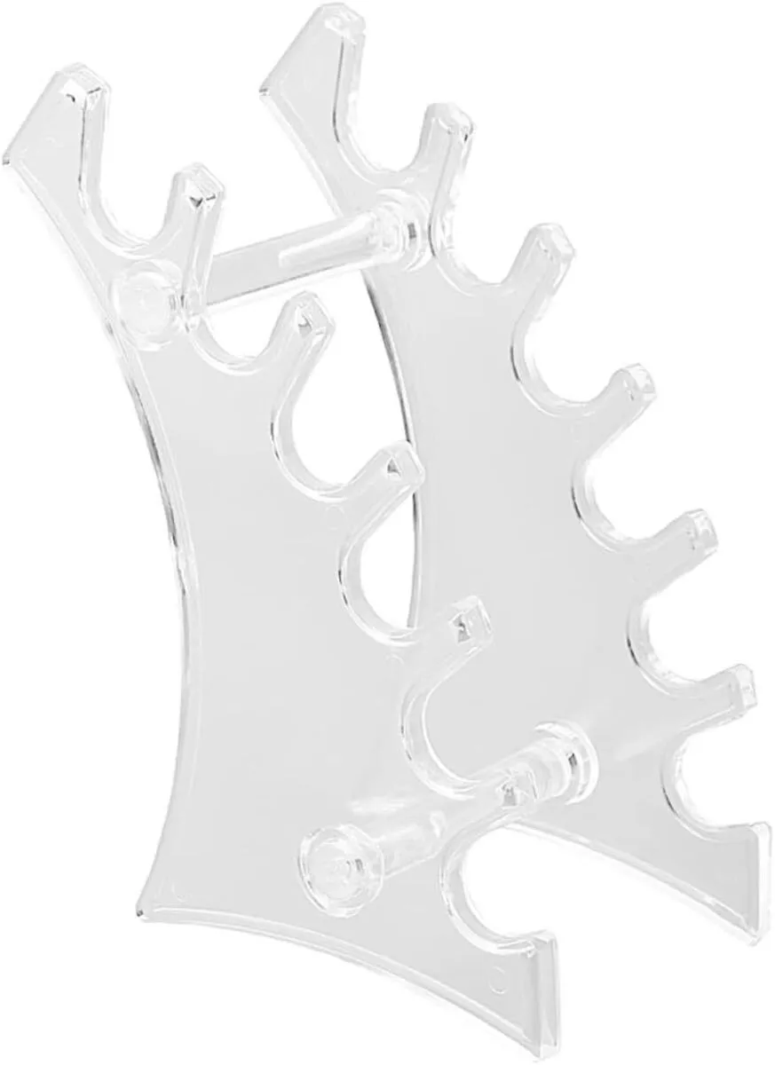 Transparent Slot Pen Holder Stand for Desk Organization Plastic Display