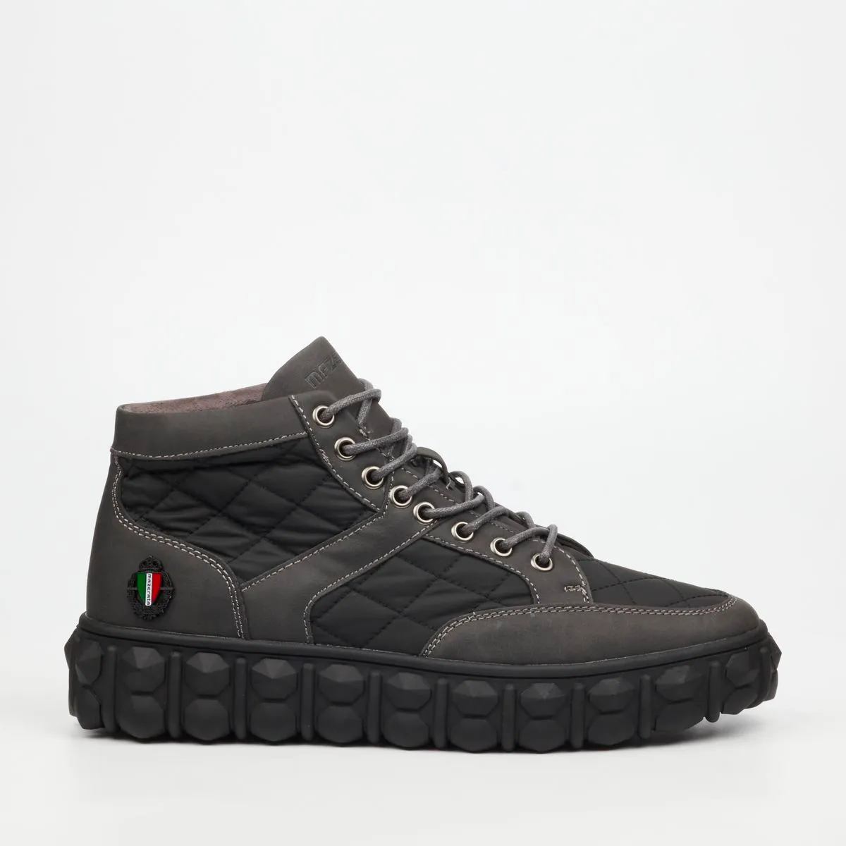 Mazerata Pigale 8 Grey Men Faux Nubuck / Nylon Ankle Boots