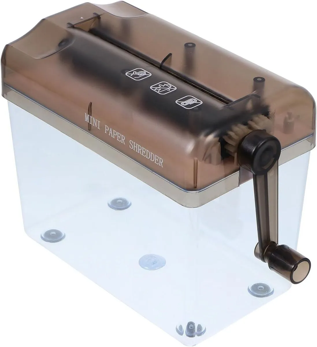 Manual A4 Paper Shredder Hand Crank Desktop Mini Paper Cutter Strip
