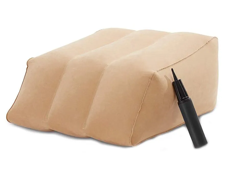 Inflatable Portable Leg Ramp Pillow - Improve Circulation & Reduce Swelling