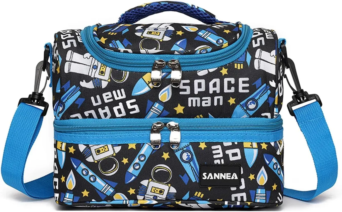 9t9- Insulated Two Compartments Cooler Bags - Blue