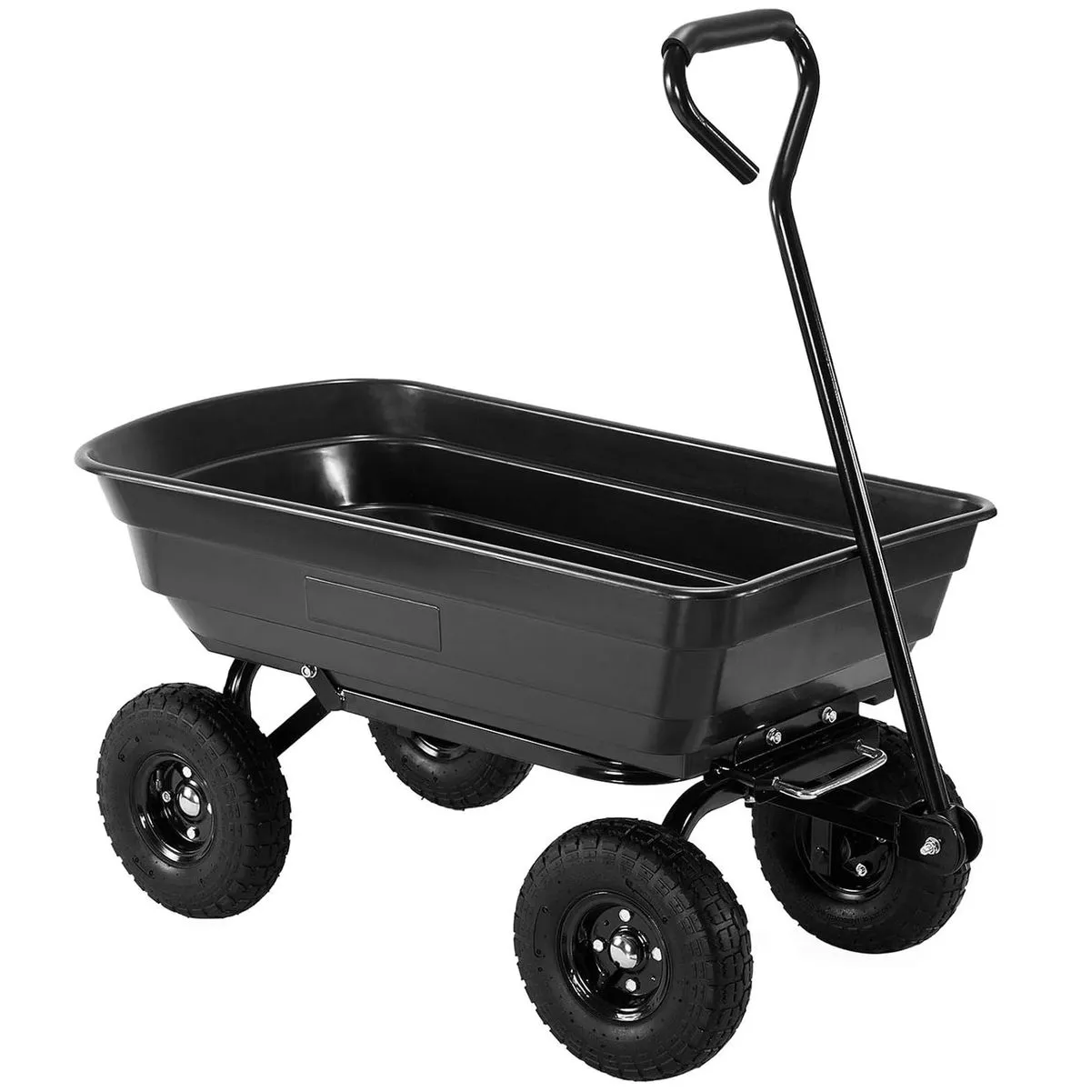 Garden Yard Cart - Large Capacity Dump Wagon Cart Utility Dump Cart