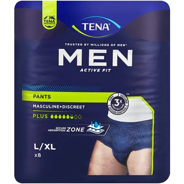 Tena Men Active Fit pull Up Pants L/XL - 32 Pants