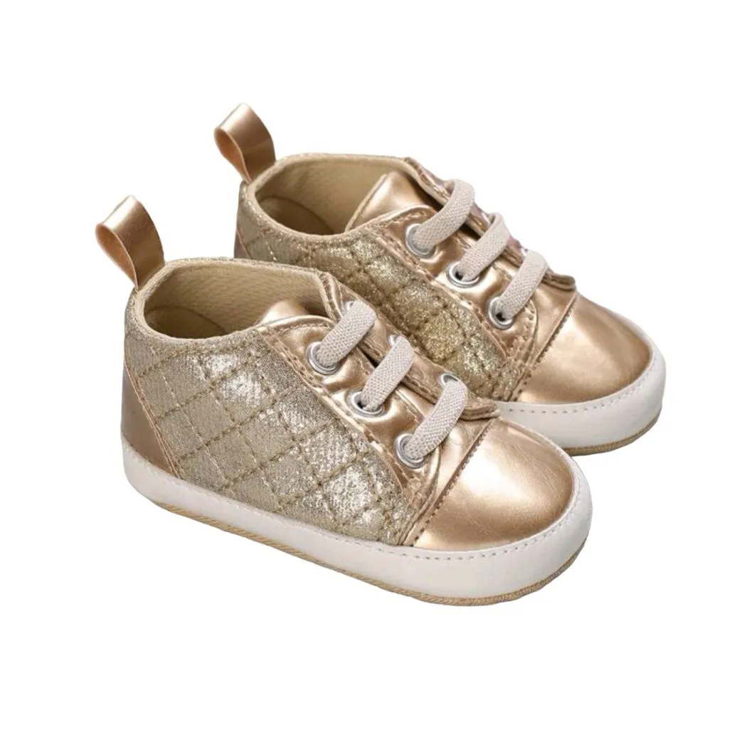 Baby Girl Lace-Up Shoes