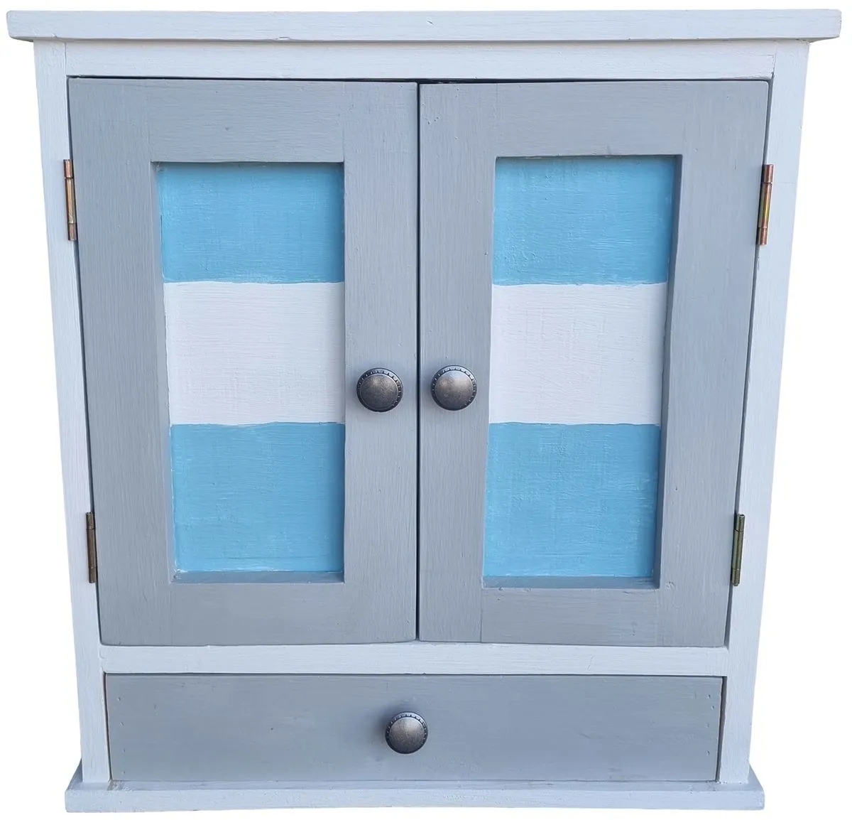 GC Tambu2 Vanity Wall mounted Bathroom Cabinet Made From Wood - White, Blue