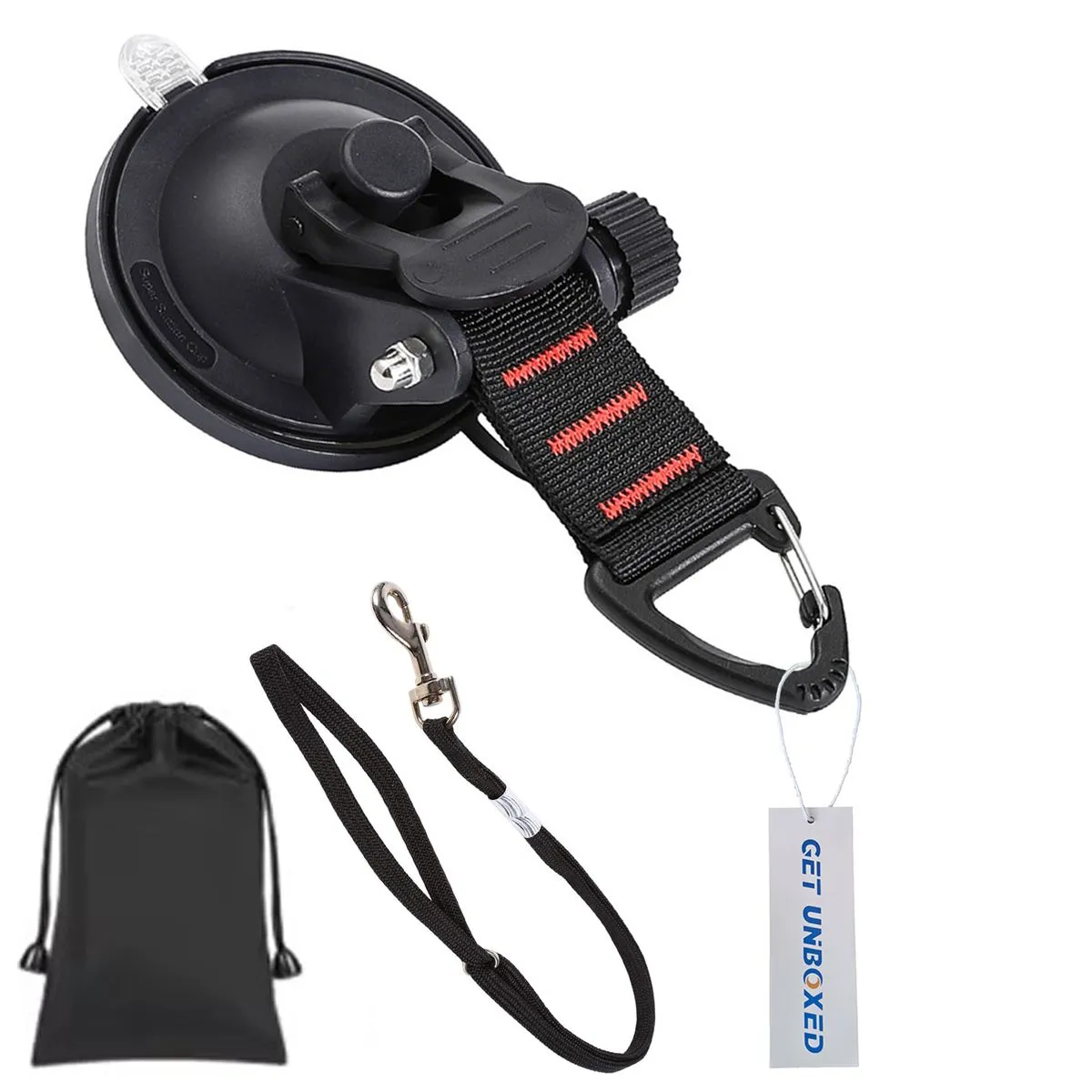 GET UNBOXED Portable Dog Bathing Suction Cup Tether for Dog Shower Grooming