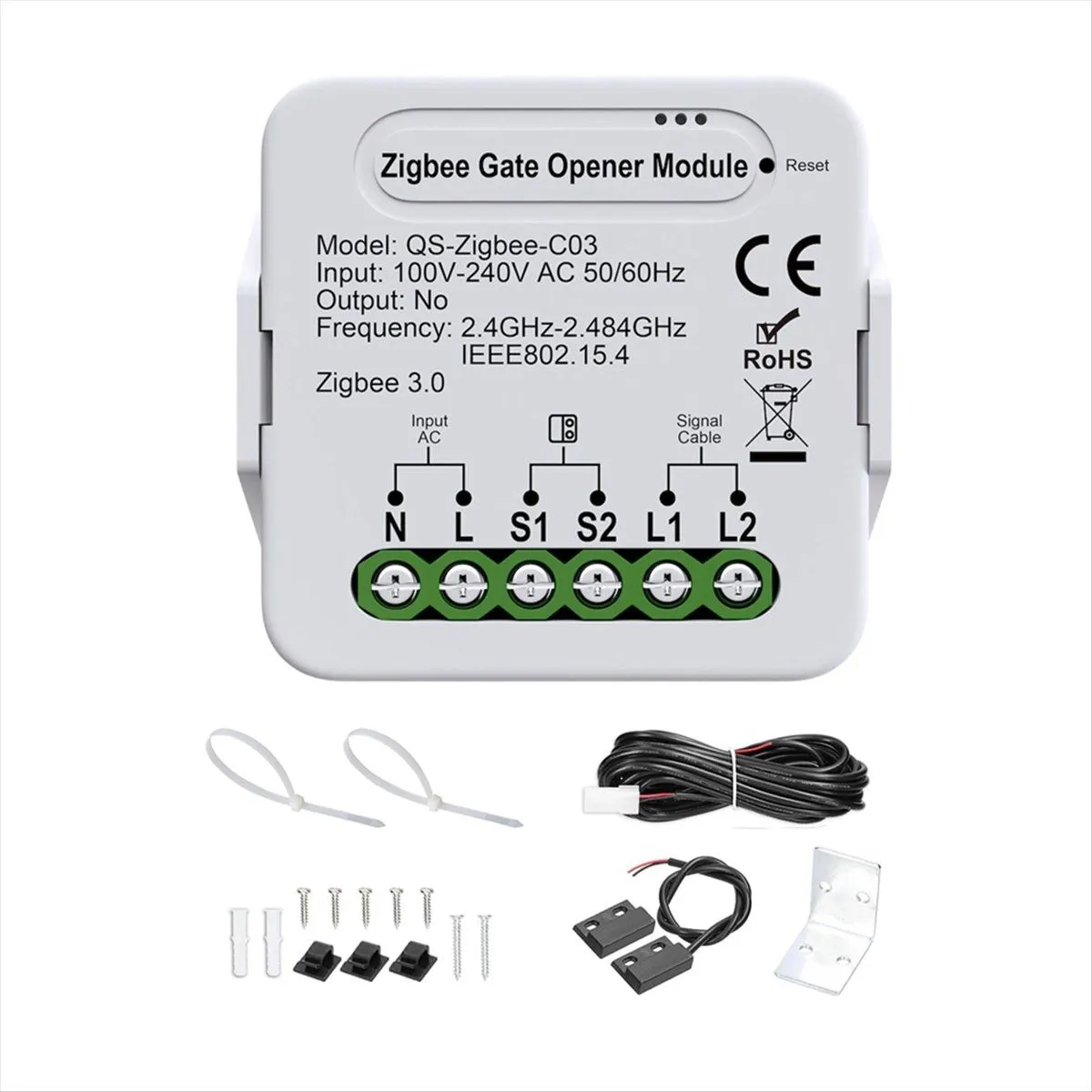 Smartzigbee Garage Door Opener - Remote Control Gate Accessory