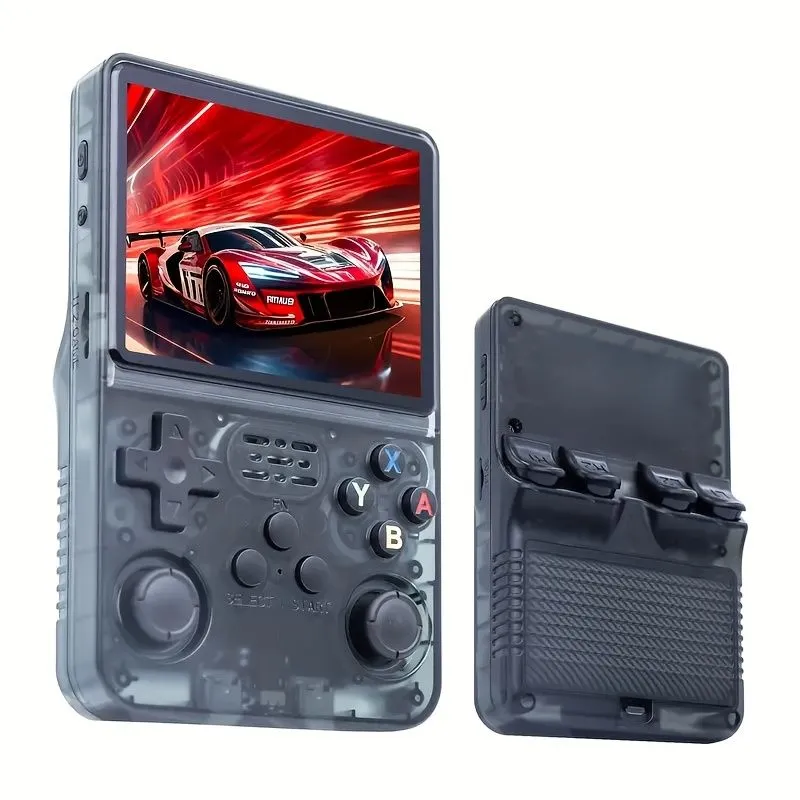 The R36S Features Long Life, Dual Joystick Operation USB Charging, Supports - Black