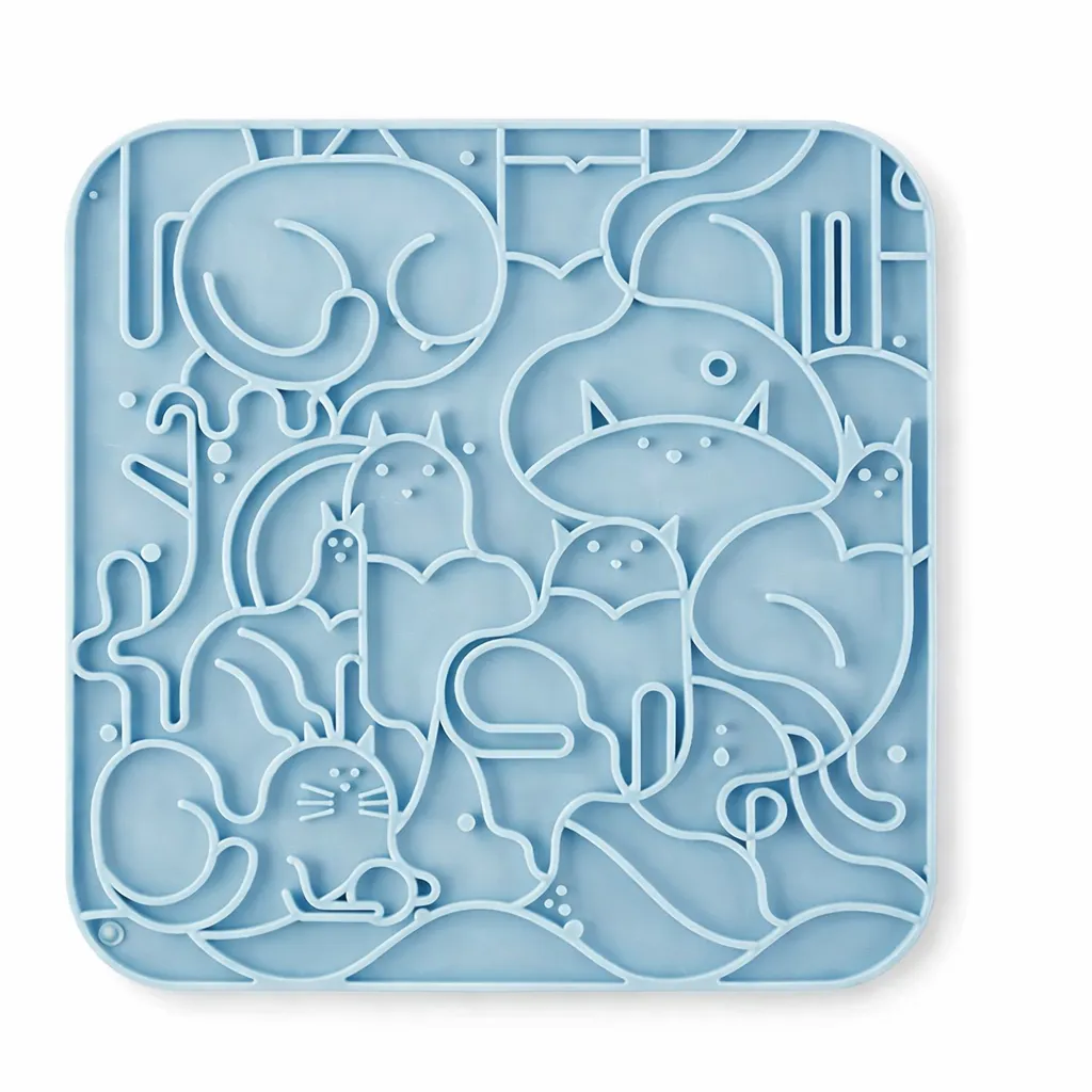 Pet Silicone Lick Mat Anti Anxiety Slow Feeder for Dogs Cats