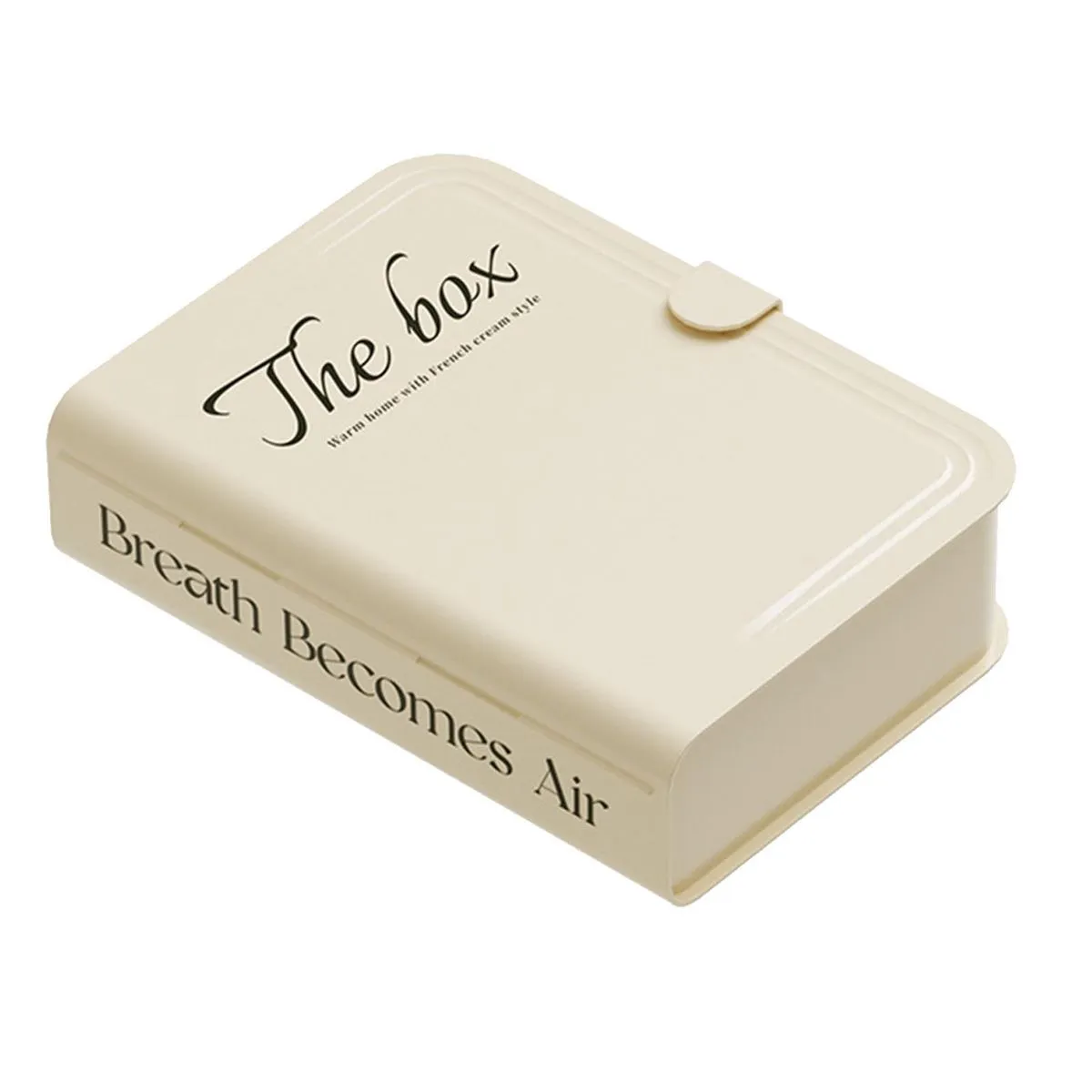 Desktop Organizer Box Plastic Book Design Cable Storage Case 25x18x6.5cm