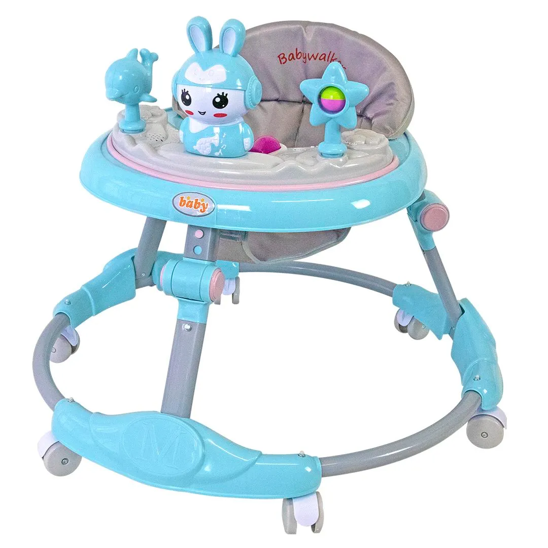 Baby Links Multifunctional Baby Walker with Music - Blue