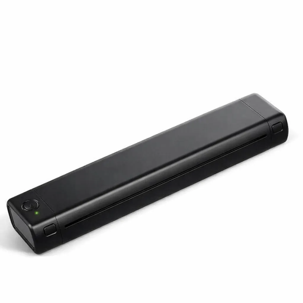 Wireless inkless Thermal Printer Portable -Bluetooth-Rechargeable-A4 Letter - Black