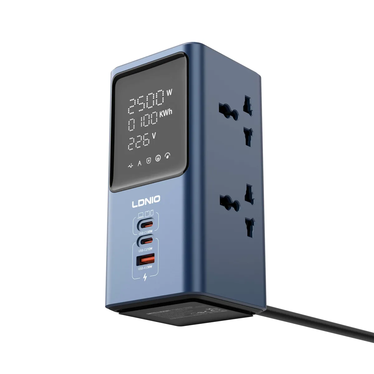 LDNIO SC2 High Quality Multi Plug Extension Socket 4 Way Desk Power Strip