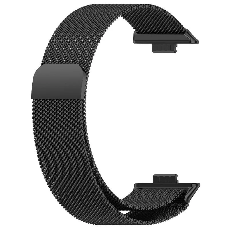 Magnetic Stainless Steel Strap Watch Fit 4 Watch Fit 4 Pro 2025 - Black