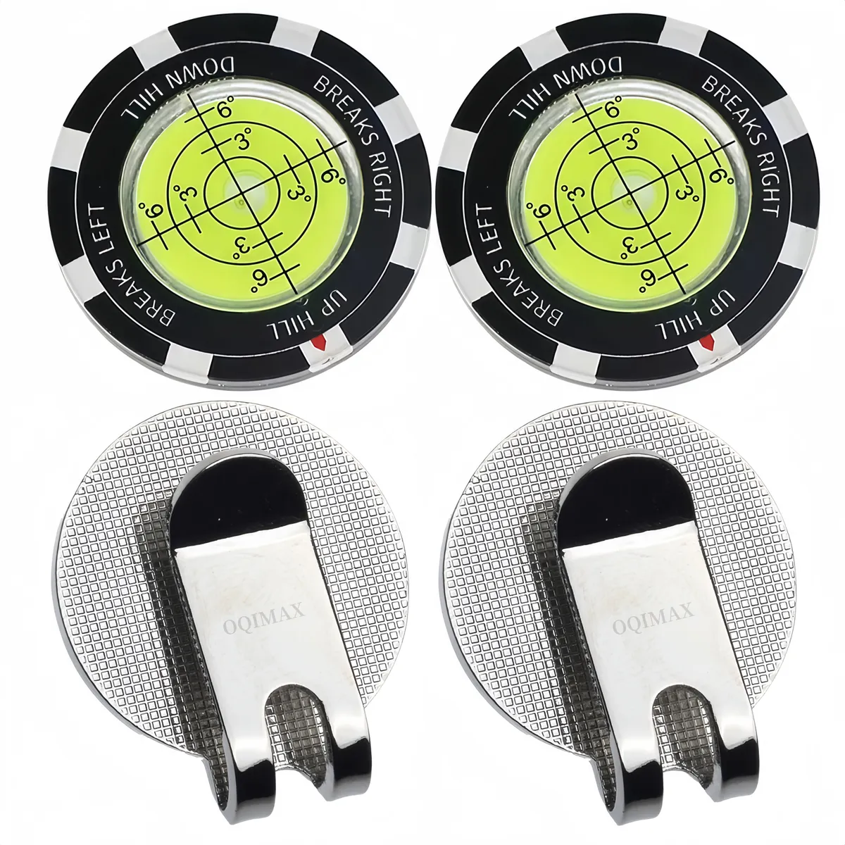 OQIMAX Golf Green Contour Reader Golf Hat Clip Ball Marker