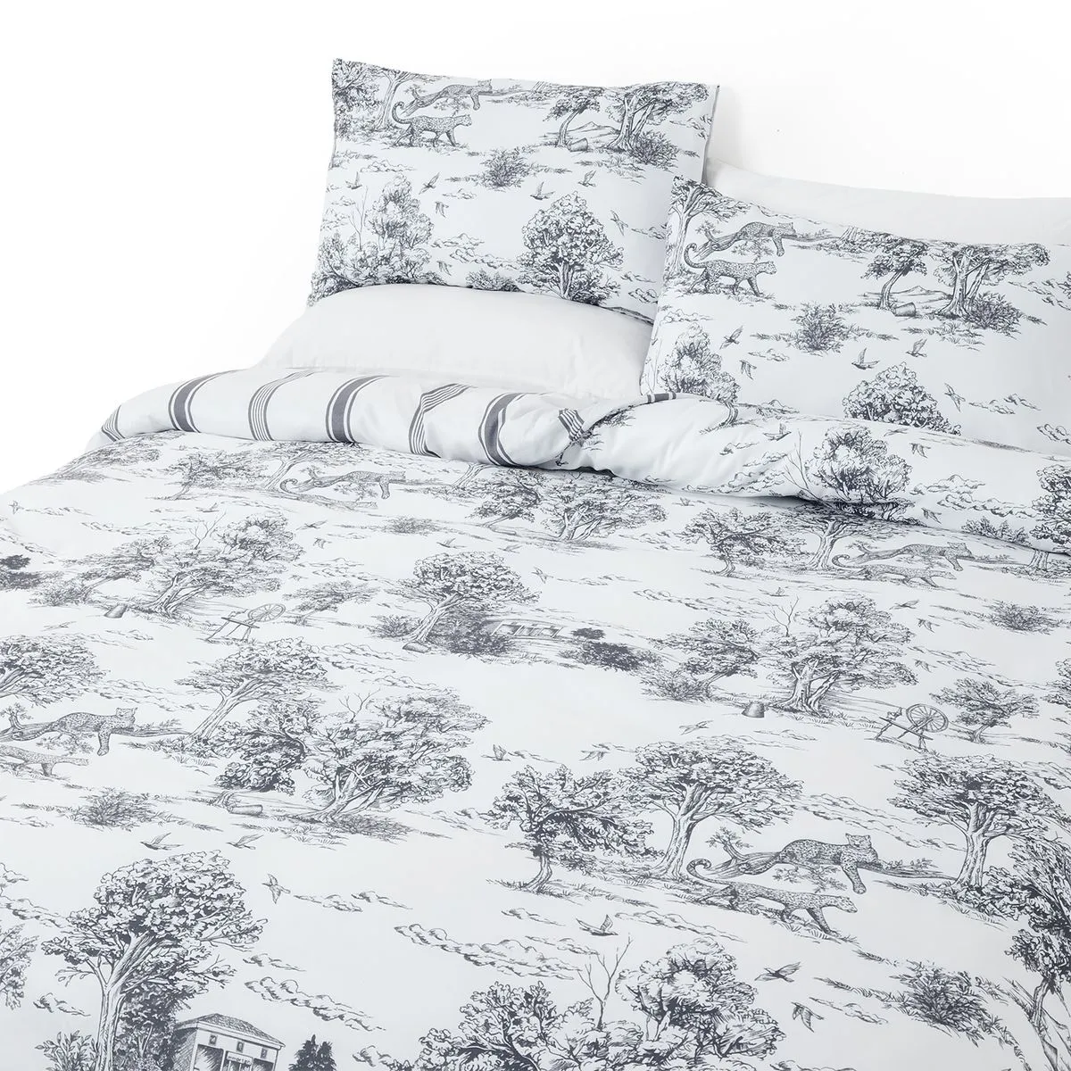 George & Mason Mircofibre Duvet Set Vintage Toile