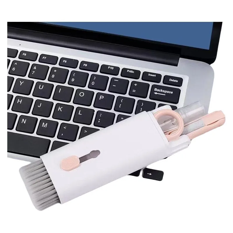 7-in-1 Keyboard Cleaning Tool, Multifunctional Dust Removal Brush Phone, - Baby Pink*1pc