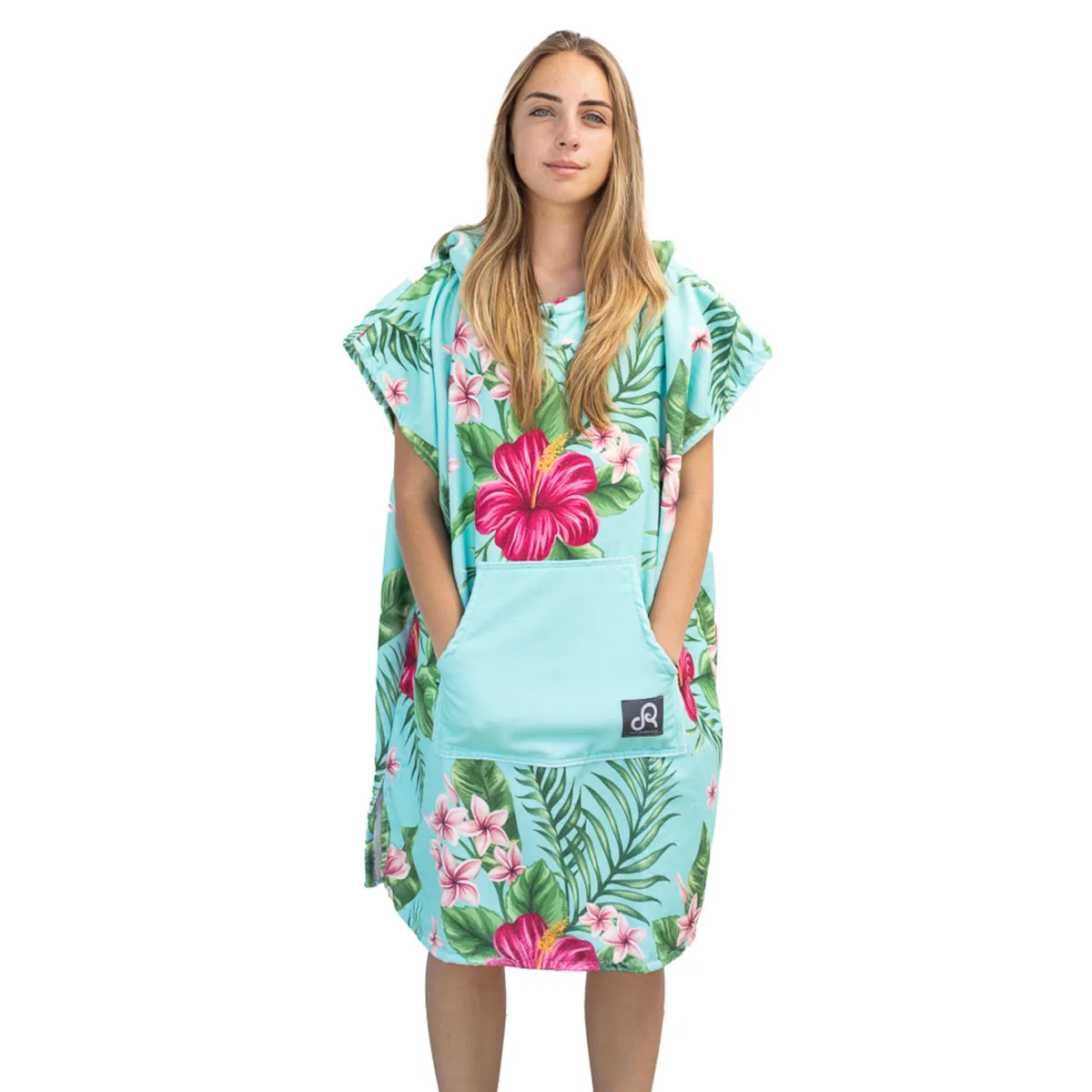 Hibiscus Surf Swim Changing Poncho - Adult