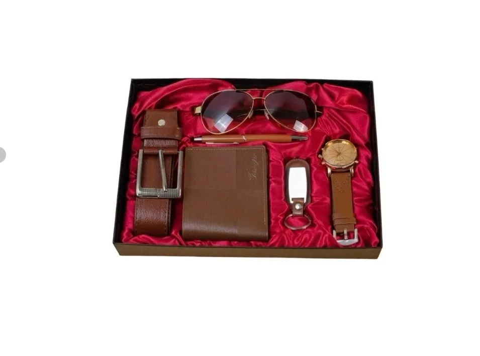 Men's Premium Gift Set - Brown Classic Edition - Brown