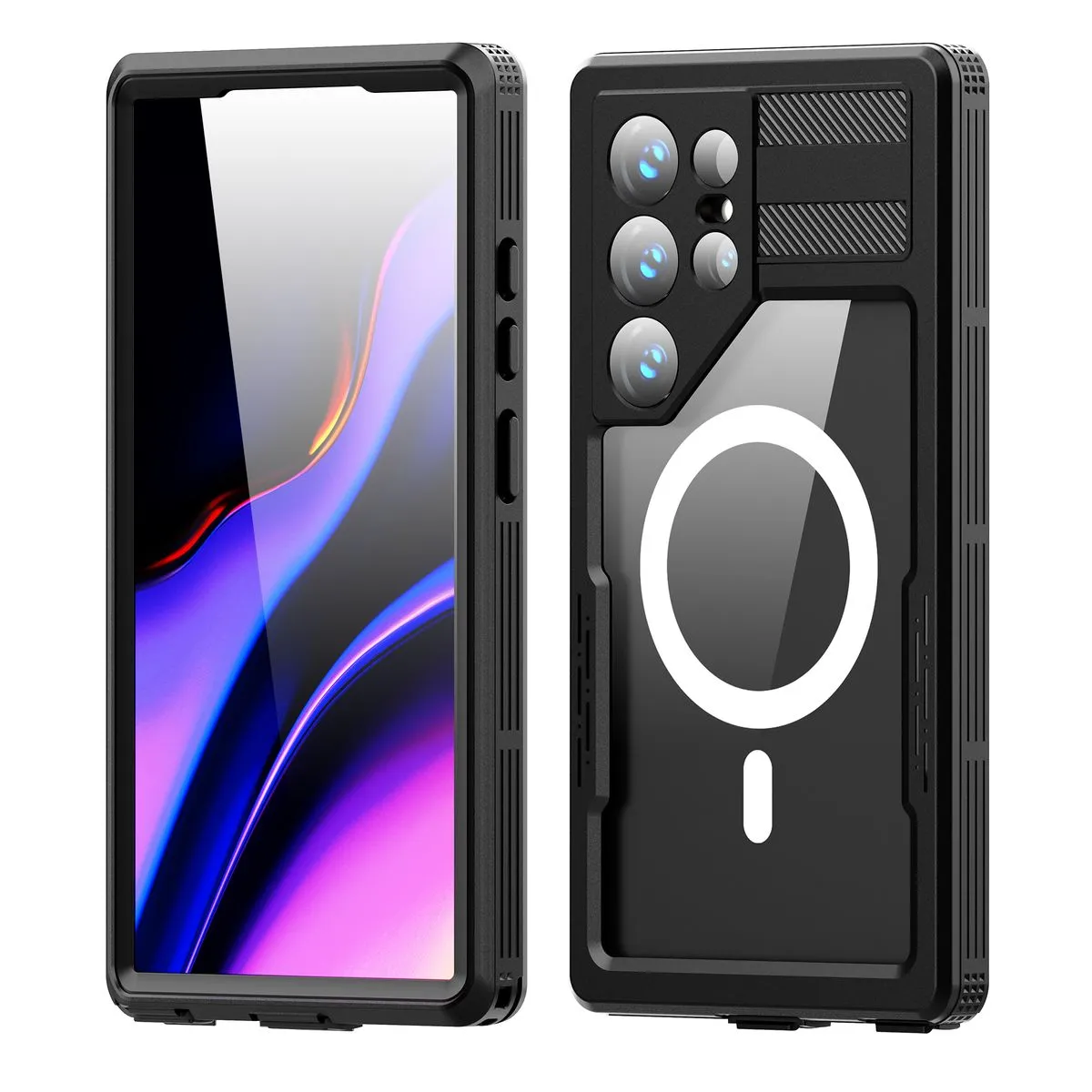 Metal Diving Waterproof Phone Case Compatible with Galaxy S24 Ultra
