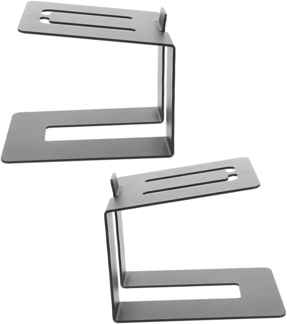 Metal Desk Speaker Stand Tabletop Riser Holder Easy to Install