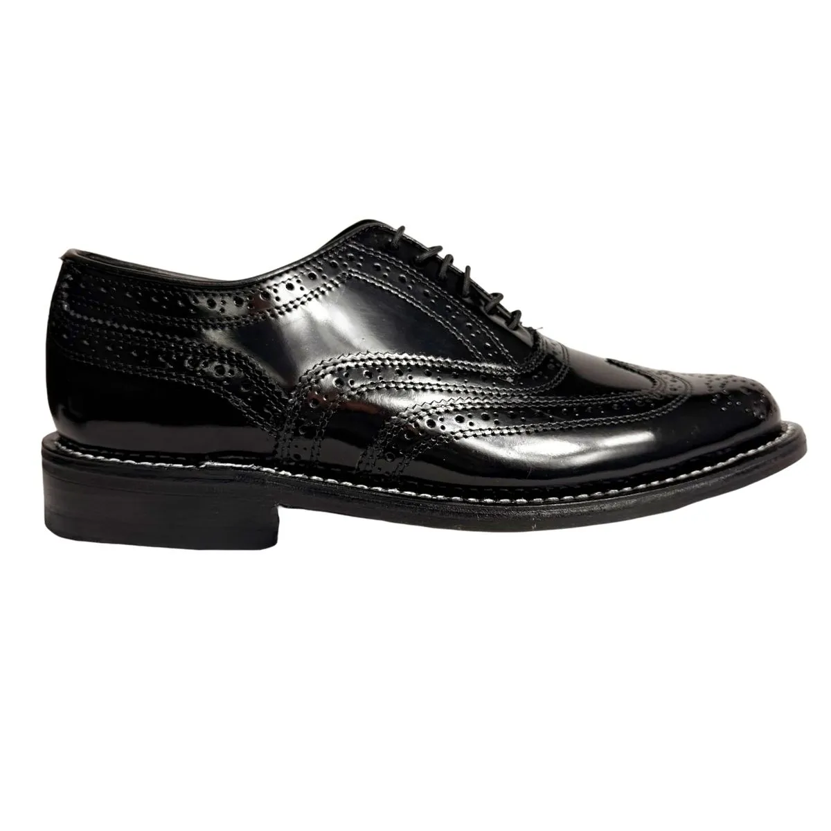 Florsheim - Men's Leather Kenmor Brogue Shoe - Black