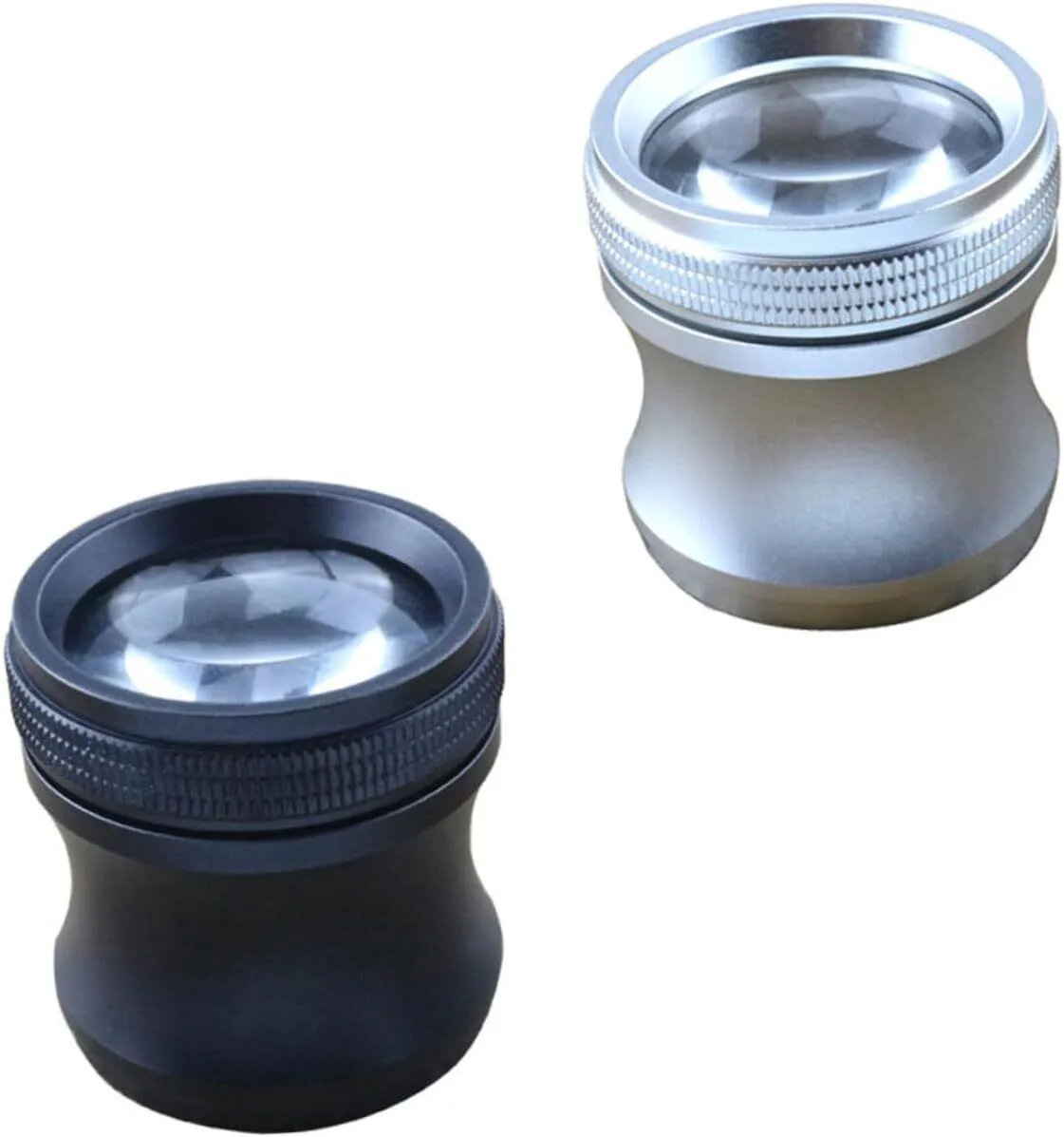 2pcs Ergonomic Handheld Magnifier Portable Loupe Light for Jewelry Circuit