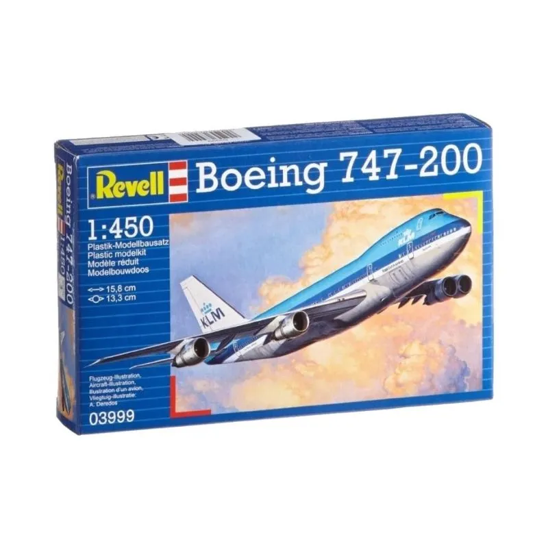 Revell 1/450 Boeing 747-200 "KLM" Plane Plastic Model Kit