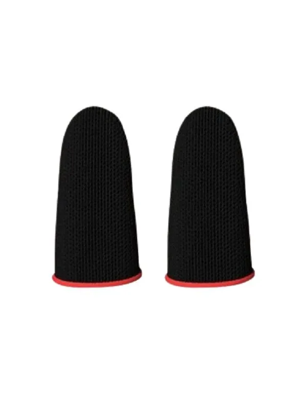 Premium Mobile Game Controller Finger Sleeve Set - Red