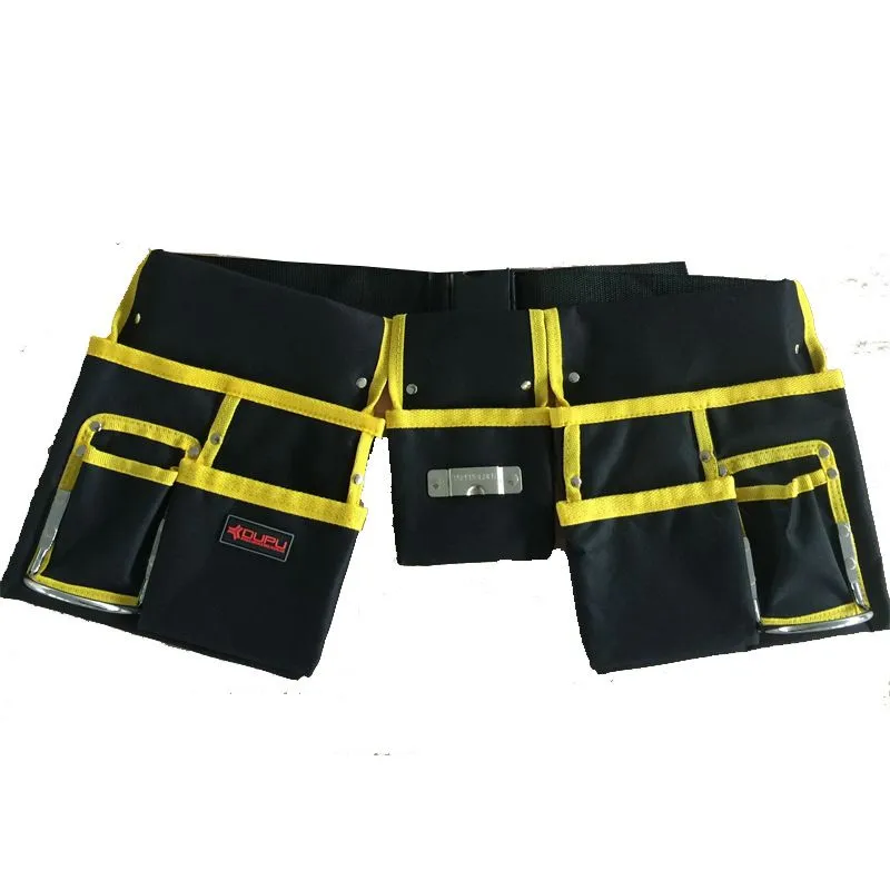 1PCS Electrician's Tool Storage Bag With Hammer Hook, Oxford Cloth Tool Belt
