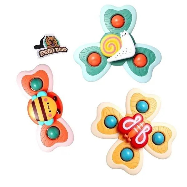 3 Suction Cup Spinner Toy For Babies & Toddlers