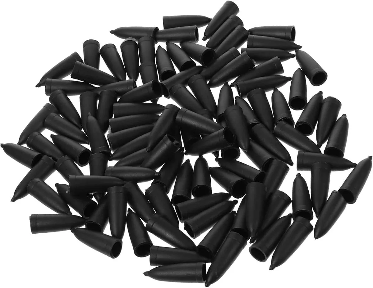100 Pcs Plastic Chinese Calligraphy Brush Pen Sleeves Brush Pen Protective