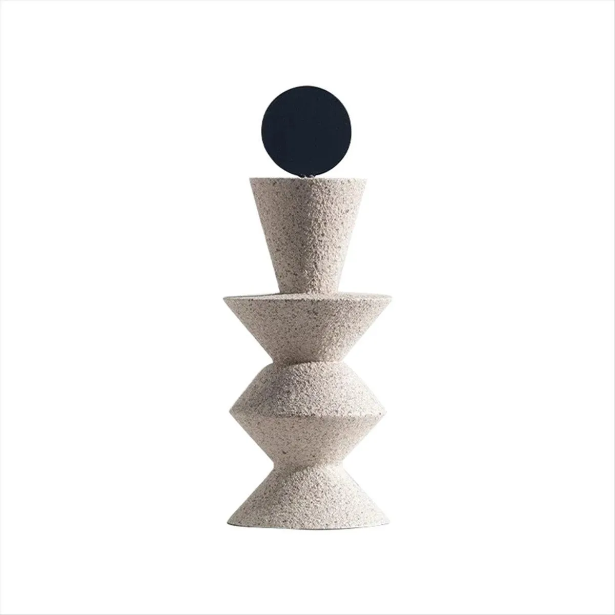 Abstract Geometric Sandstone Statue Art Ornaments D