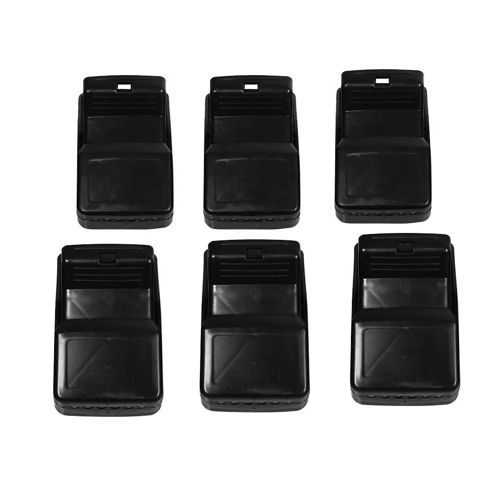 6Pcs Black Strong Mouse Trap Rat Hunting Mice Catcher Mousetrap Catching Re