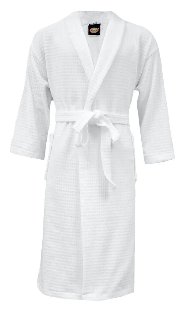 Snuggle Soft Cozy Bathrobe Terry-Shawl Collar Popcorn -5 Pc -Absorbent Gown