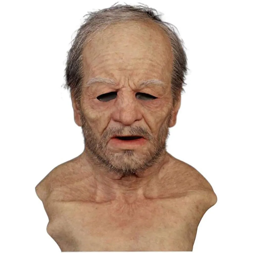 Old Man Halloween Fancy Dress Mask