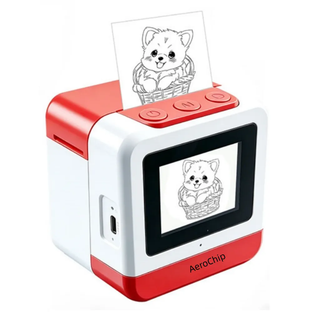 Smart AI Voice Portable Printer,Mini Inkless Thermal Label Printer